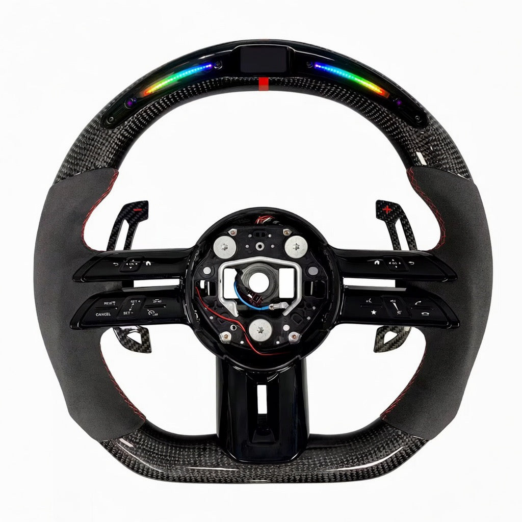 2024+ Mercedes Benz - Carbon Fiber Steering Wheel With Led Display