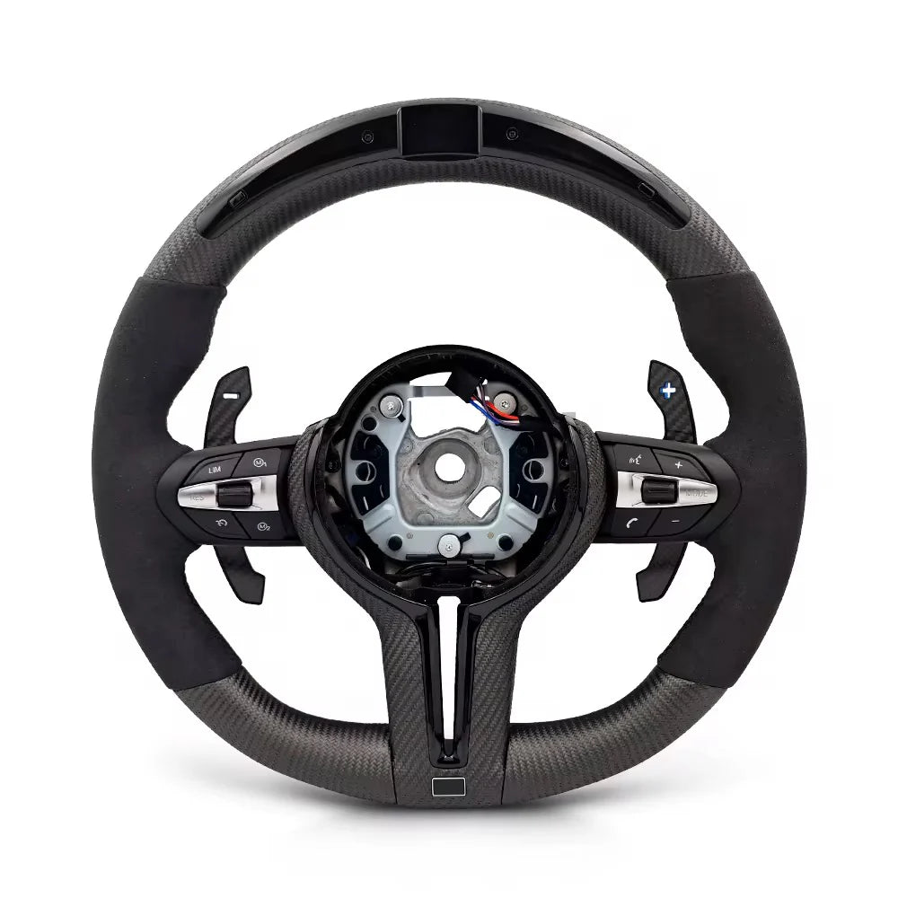 2015+ BMW - Carbon Fiber Steering Wheel With Led Display