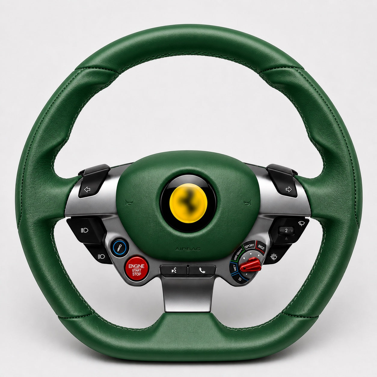 Custom Leather Steering Wheel For Ferrari 812