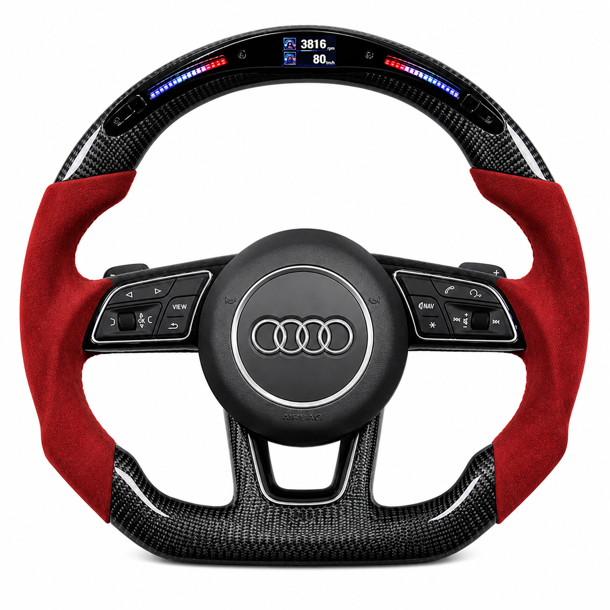 Audi S/RS - Custom Carbon Fiber Steering Wheel