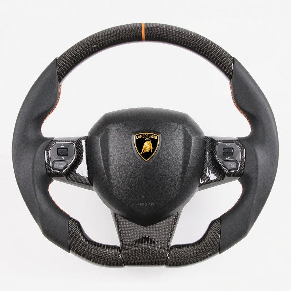 Lamborghini Aventador - Custom Carbon Fiber Steering Wheel