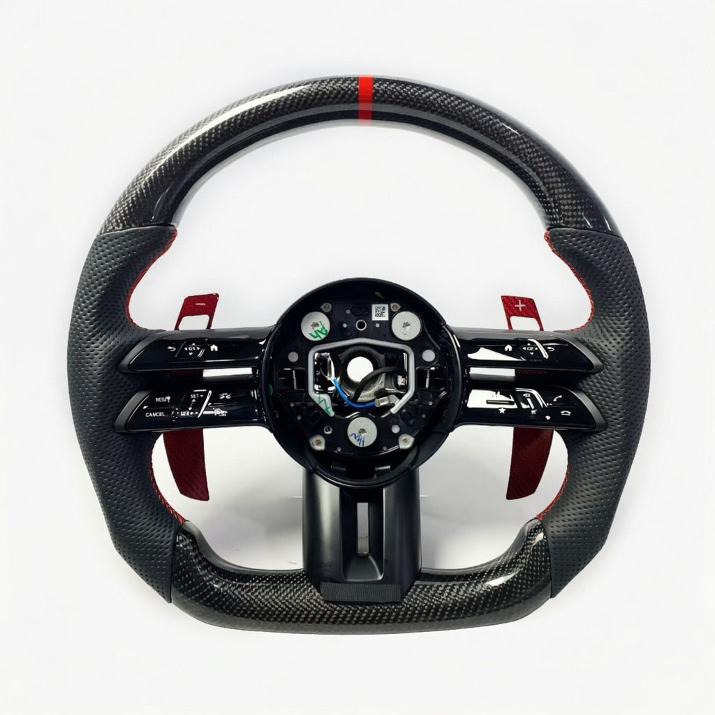Custom Carbon Fiber Steering Wheel – Compatible With 2025+ Mercedes-Benz C-Class / E-Class / S-Class / G-Class / GLC / GLE / GLS