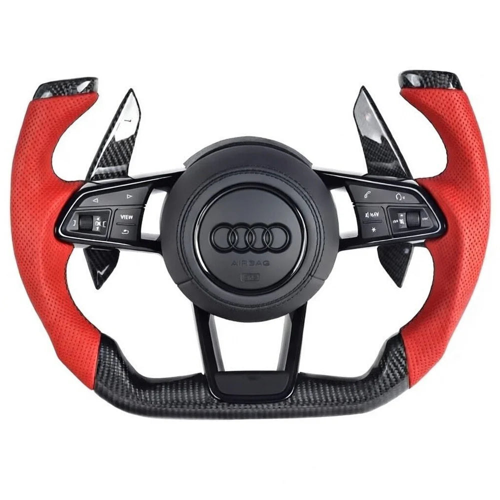 2017+ Audi S/RS - F1 Style Carbon Fiber Steering Wheel