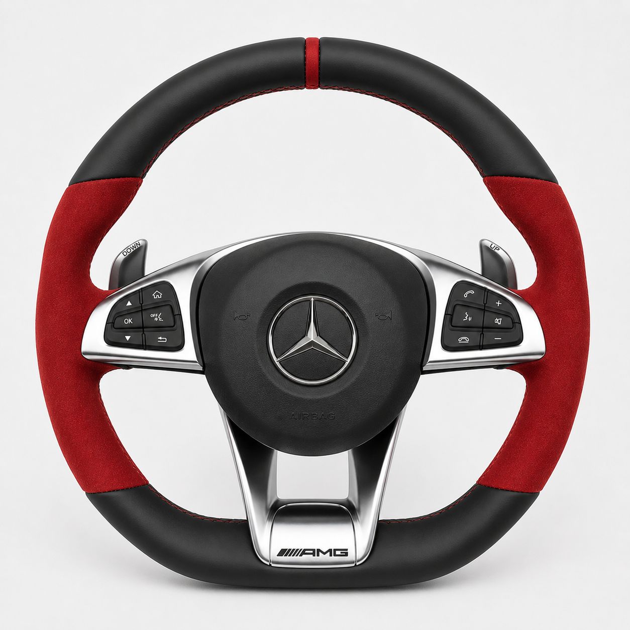 17-19 Mercedes Benz GLC63 / GLC43 - Custom Alcantara Steering Wheel