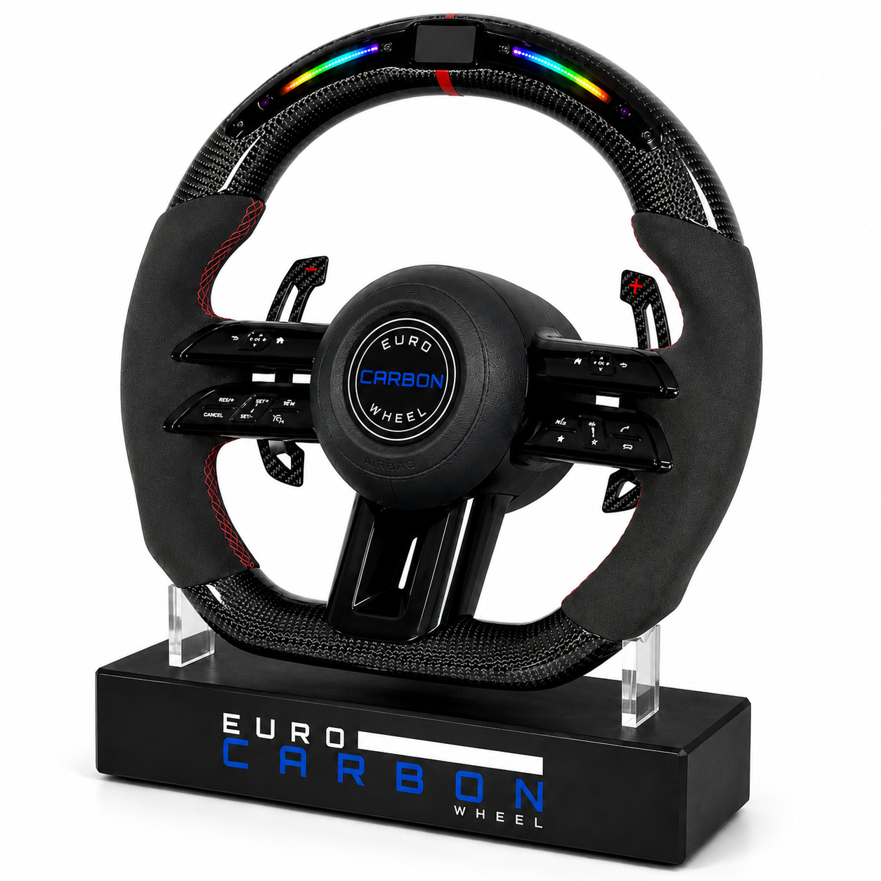 Carbon Fiber Steering Wheel With Led Display – Compatible With 2025+ Mercedes-Benz C-Class / E-Class / S-Class / G-Class / GLC / GLE / GLS