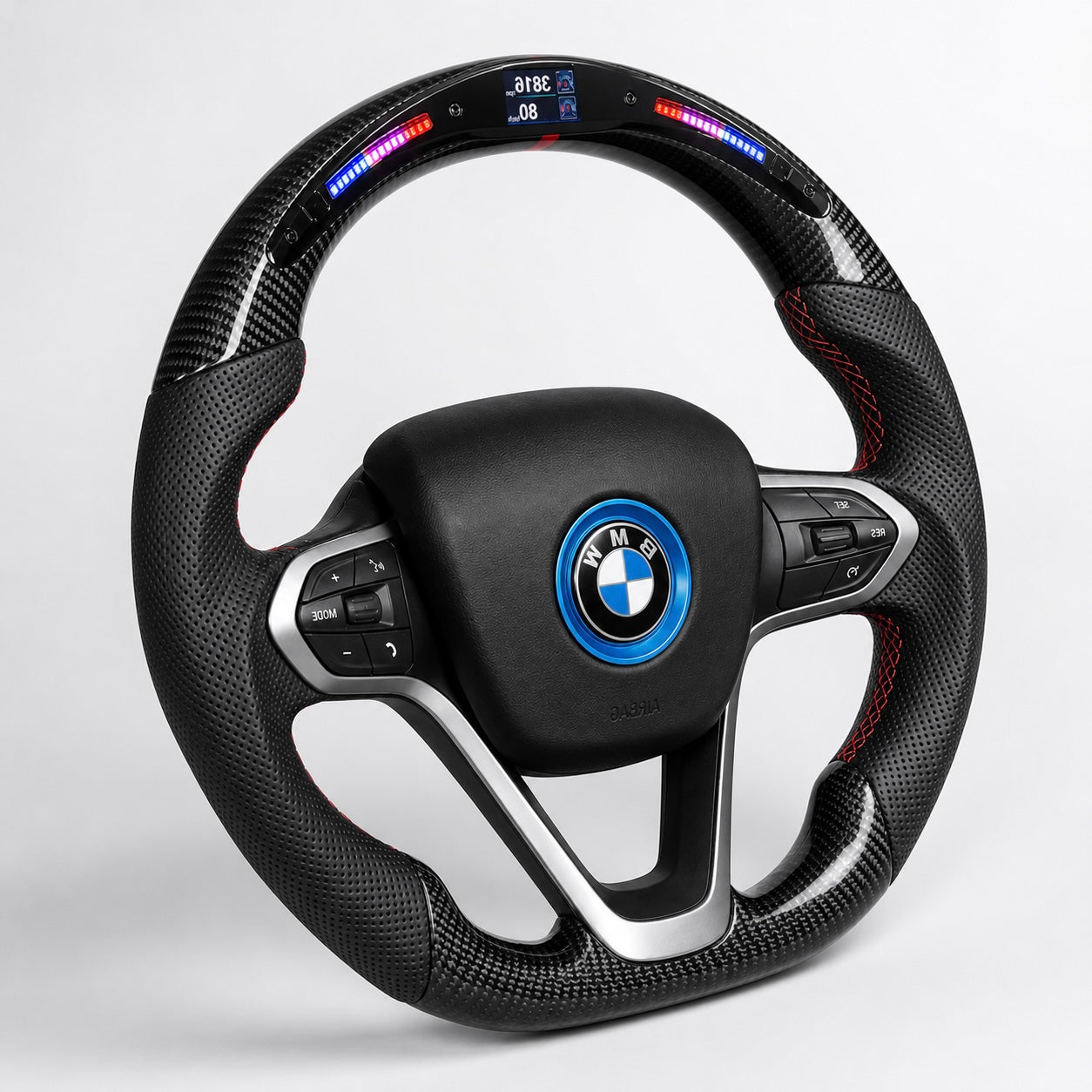 BMW i8 - Custom Carbon Fiber Steering Wheel