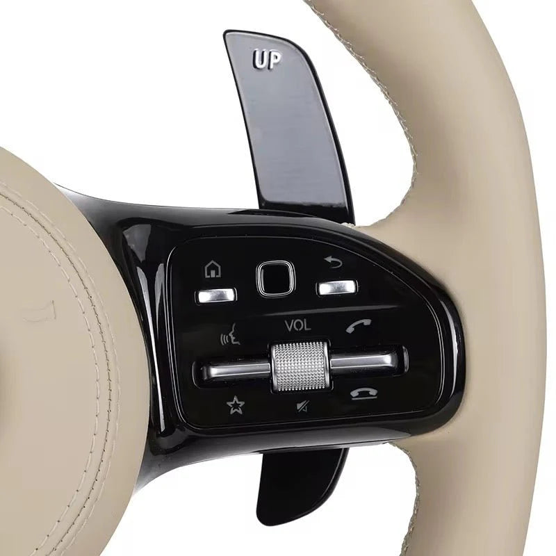 2018+ Mercedes Benz - Black & White Steering Wheel