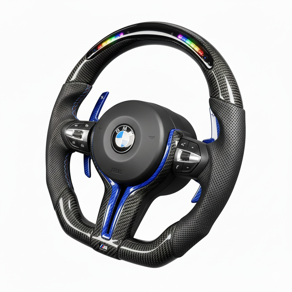 2016-2020 BMW - Carbon Fiber Steering Wheel With Led Display