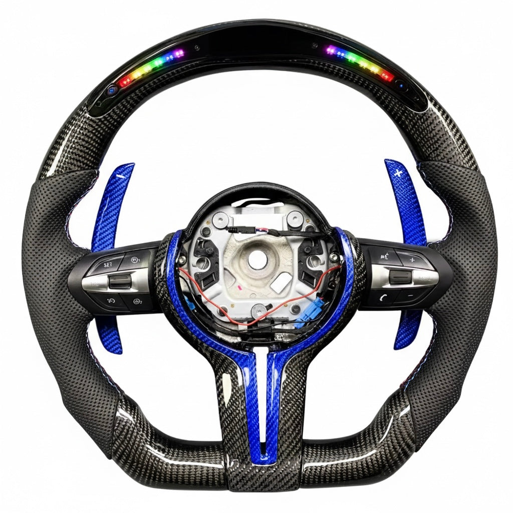 2016-2020 BMW - Carbon Fiber Steering Wheel With Led Display