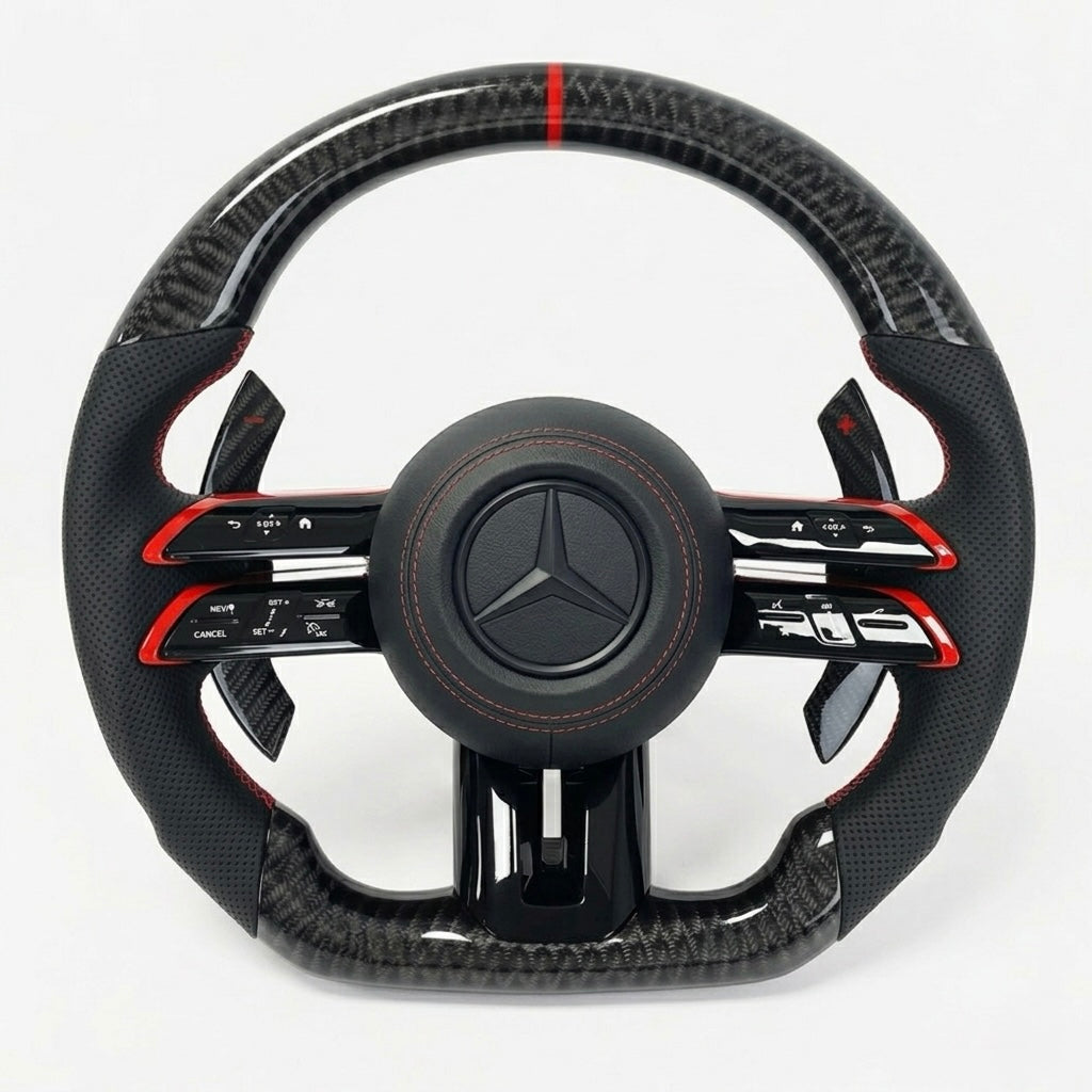 Custom Steering Wheel – Compatible With 2024+ Mercedes-Benz C-Class / E-Class / S-Class / G-Class