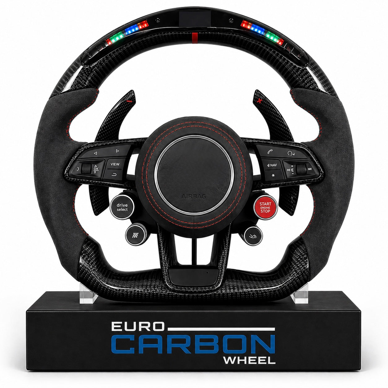 2017+ Audi S/RS - Carbon Fiber Steering Wheel With Led Display