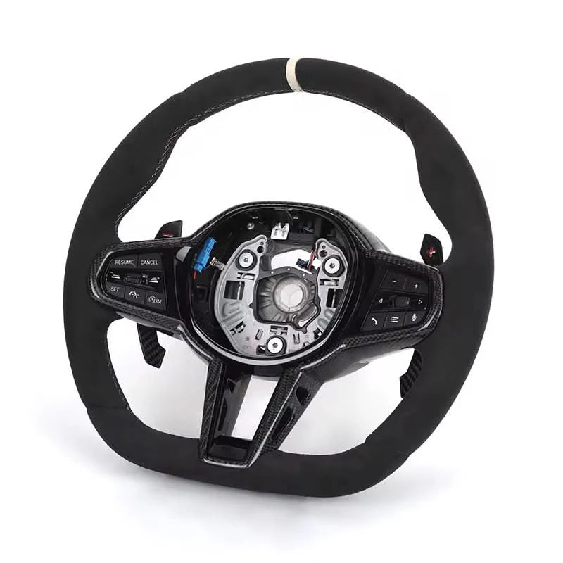 2020+ BMW Carbon Fiber With Alcantara Steering Wheel