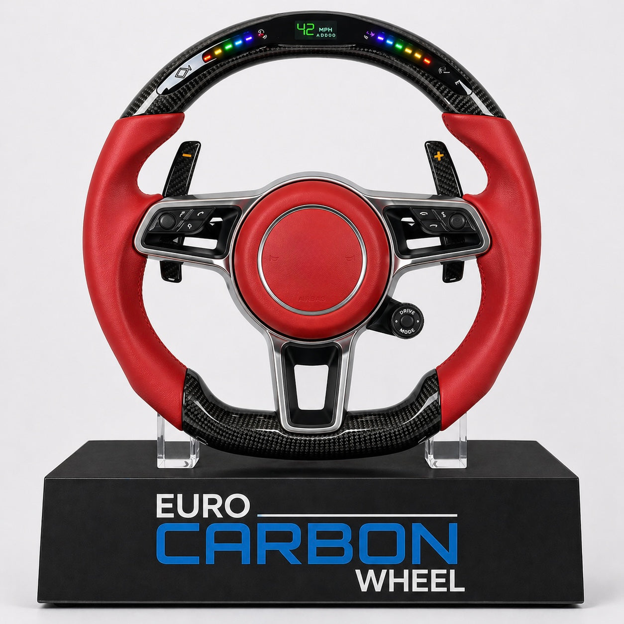 2019+ Porsche - Carbon Fiber With Alcantara Steering Wheel