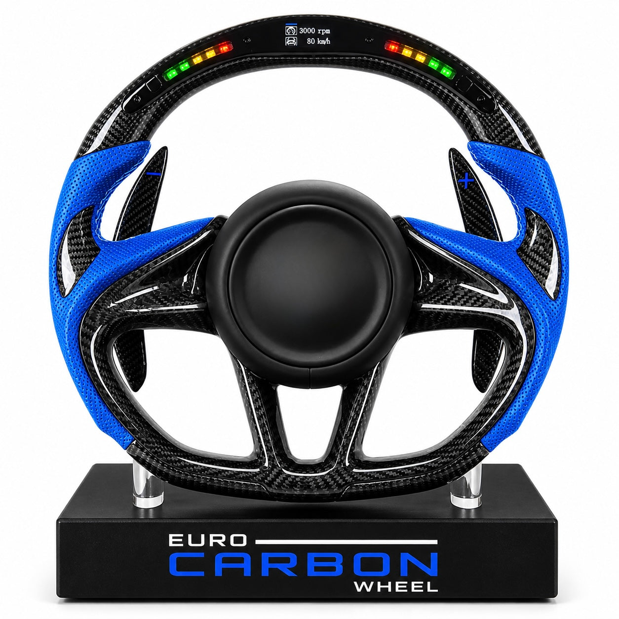 Mclaren - Custom Carbon Fiber Steering Wheel With Led Display