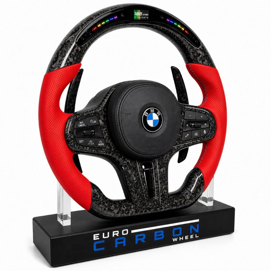 2020+ BMW - Forged Carbon Fiber Steering Wheel With Led Display