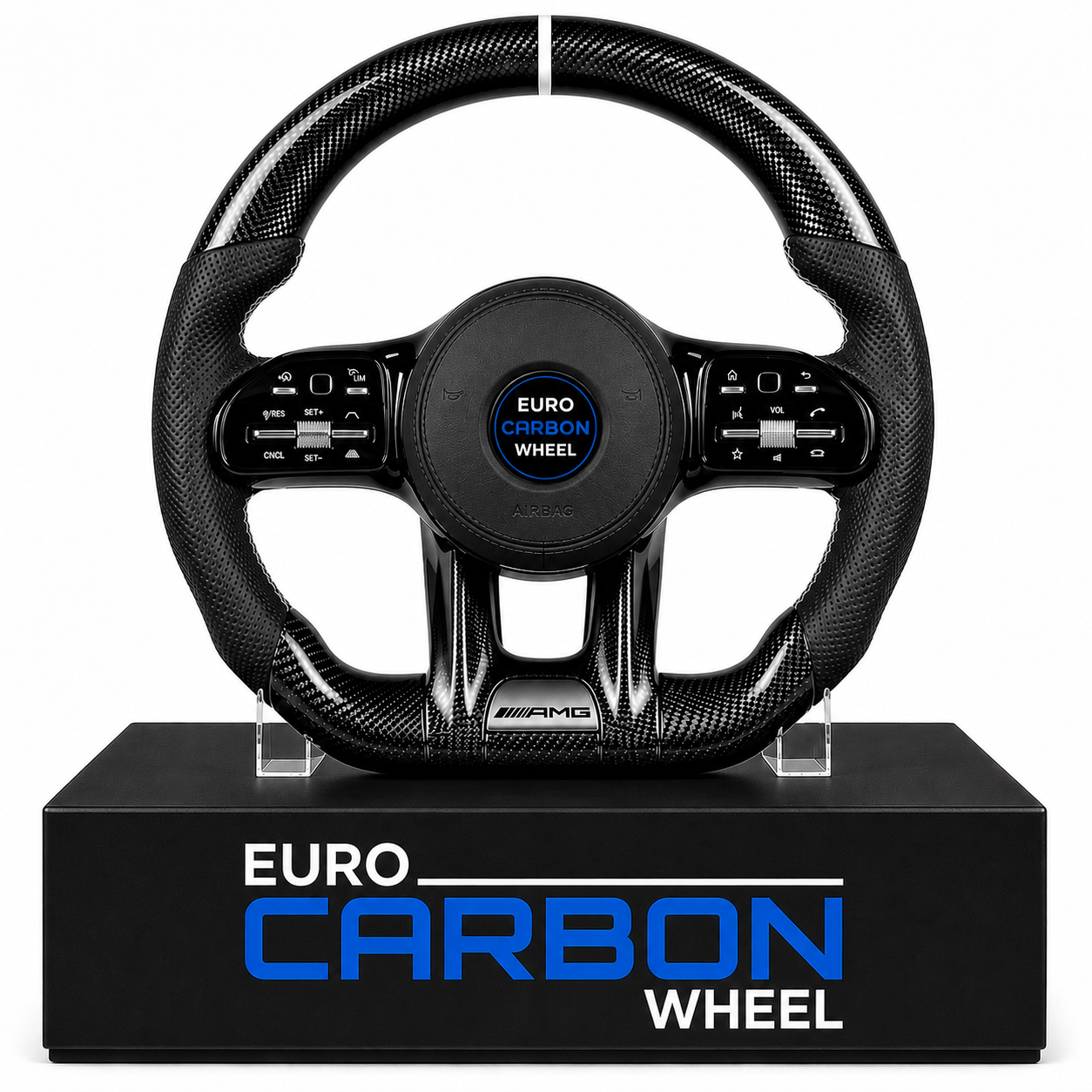 2018+ Mercedes Benz A/C/E/S/G Class - Custom Carbon Fiber Steering Wheel