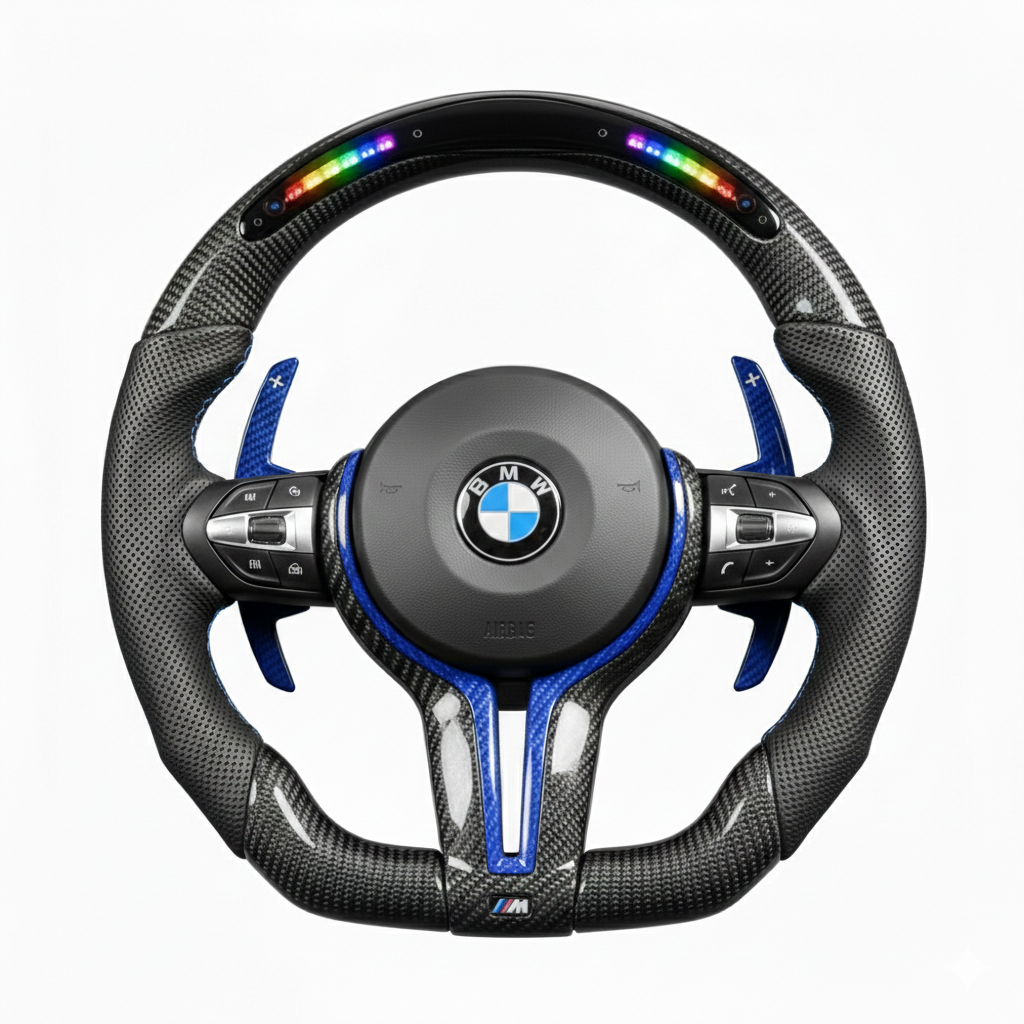 2016-2020 BMW - Carbon Fiber Steering Wheel With Led Display