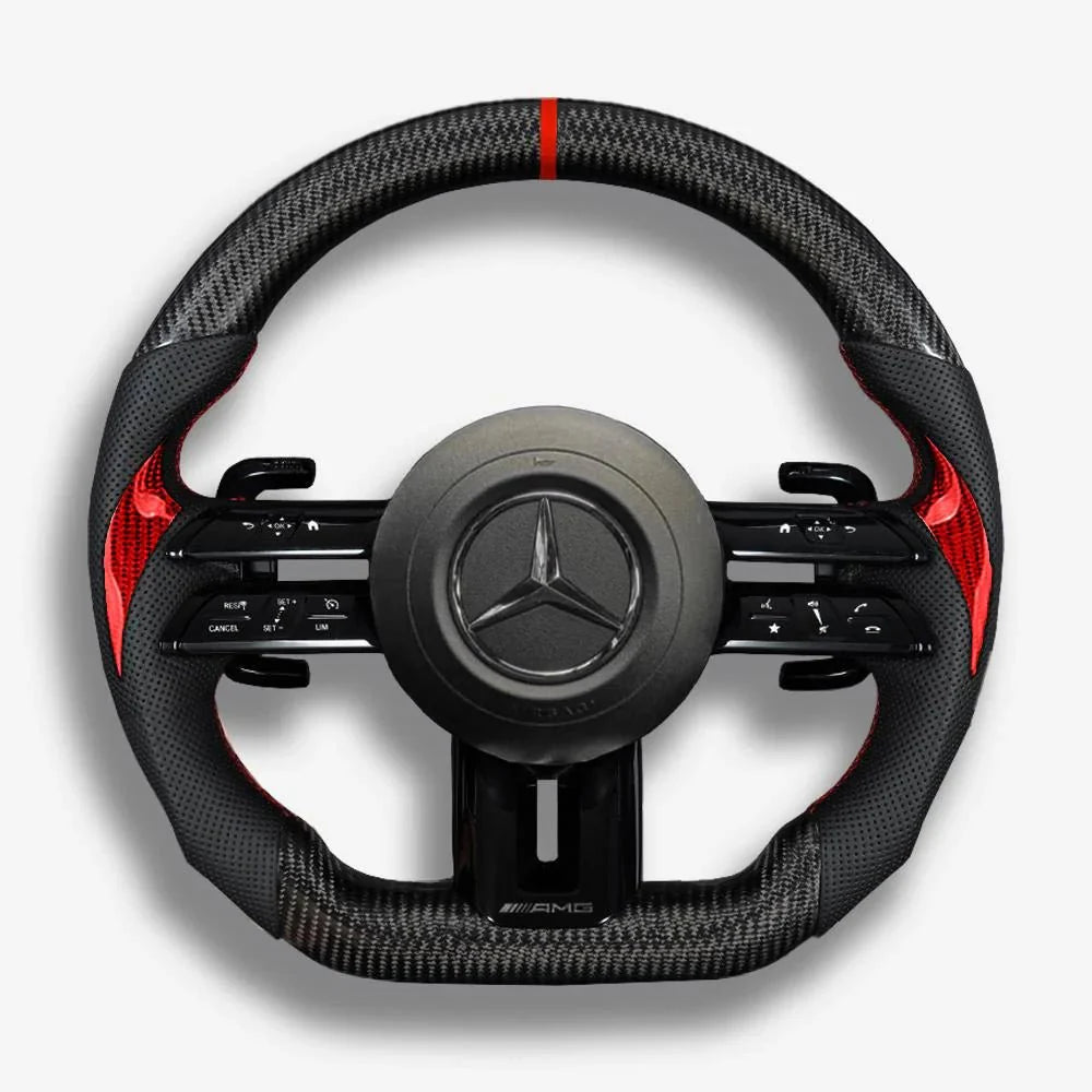 2024+ Mercedes Benz A/C/E/S/G Class - Carbon Fiber Steering Wheel
