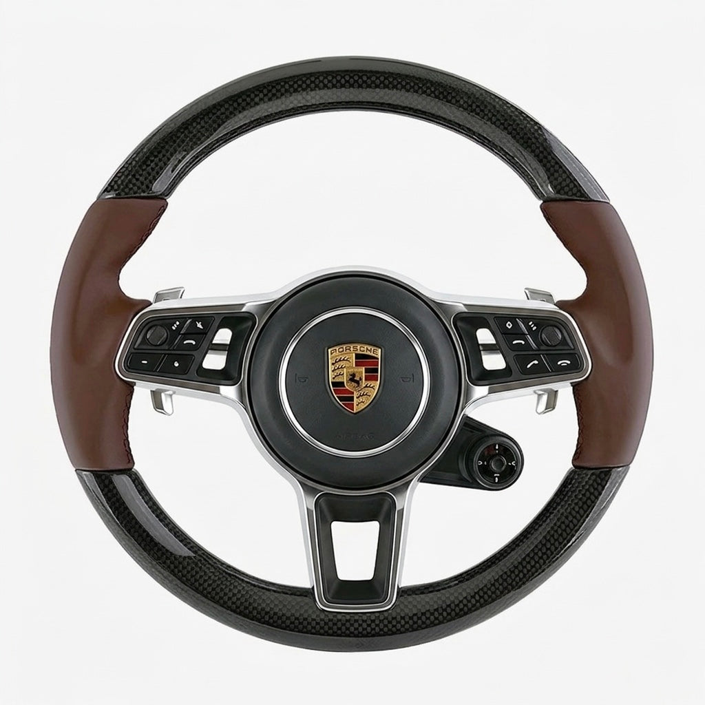 2018+ Porsche Carbon Fiber Steering Wheel