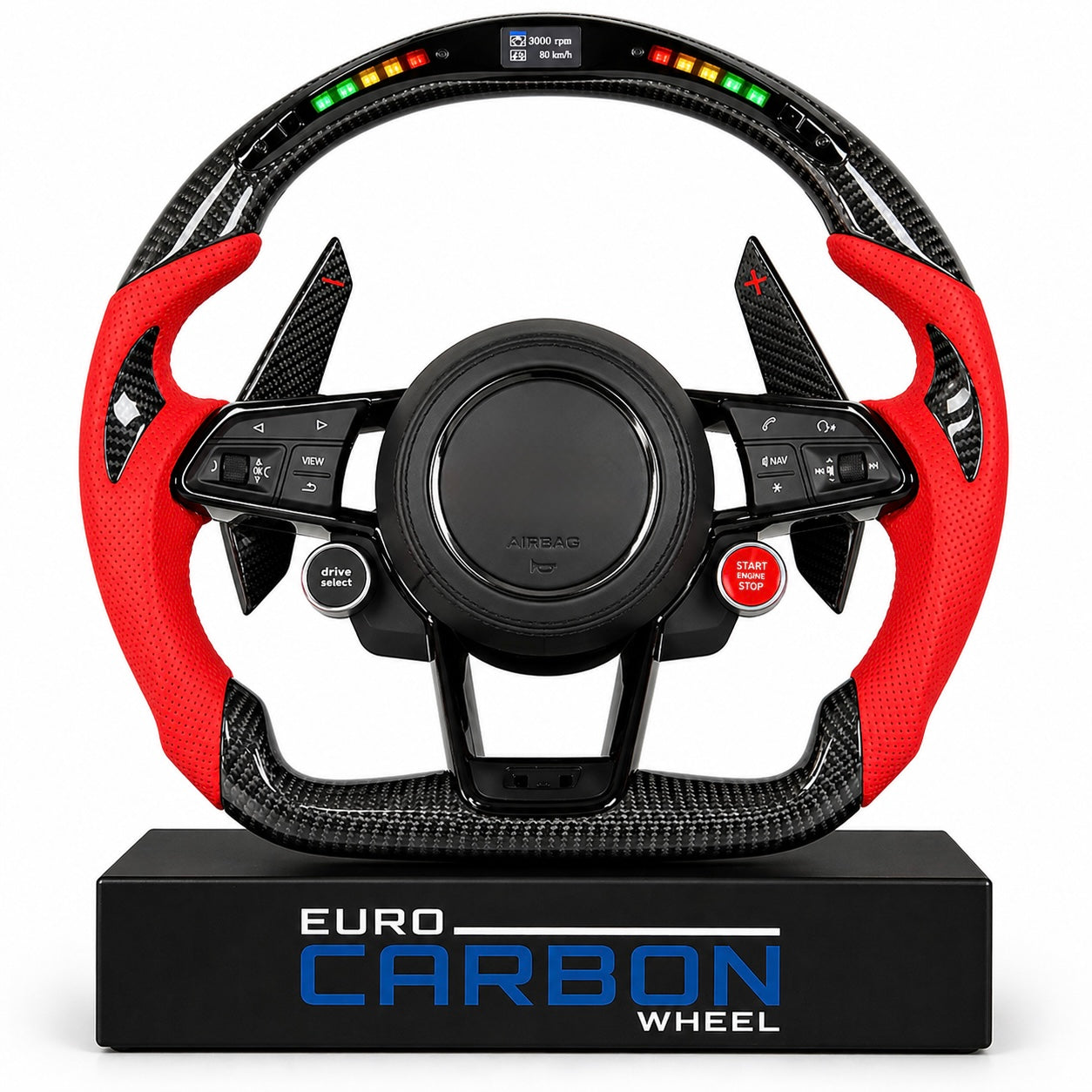 2017+ Audi - Carbon Fiber Steering Wheel With Led Display
