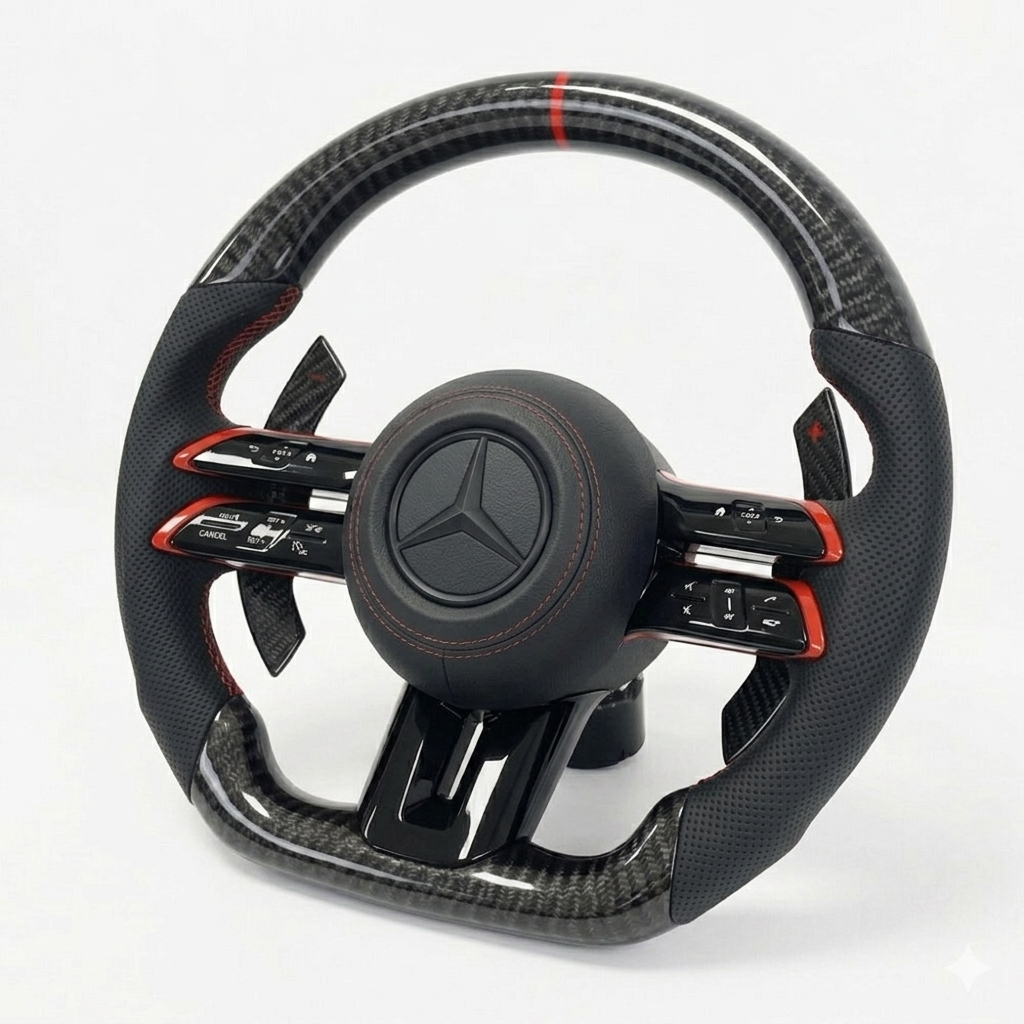 Custom Steering Wheel – Compatible With 2024+ Mercedes-Benz C-Class / E-Class / S-Class / G-Class