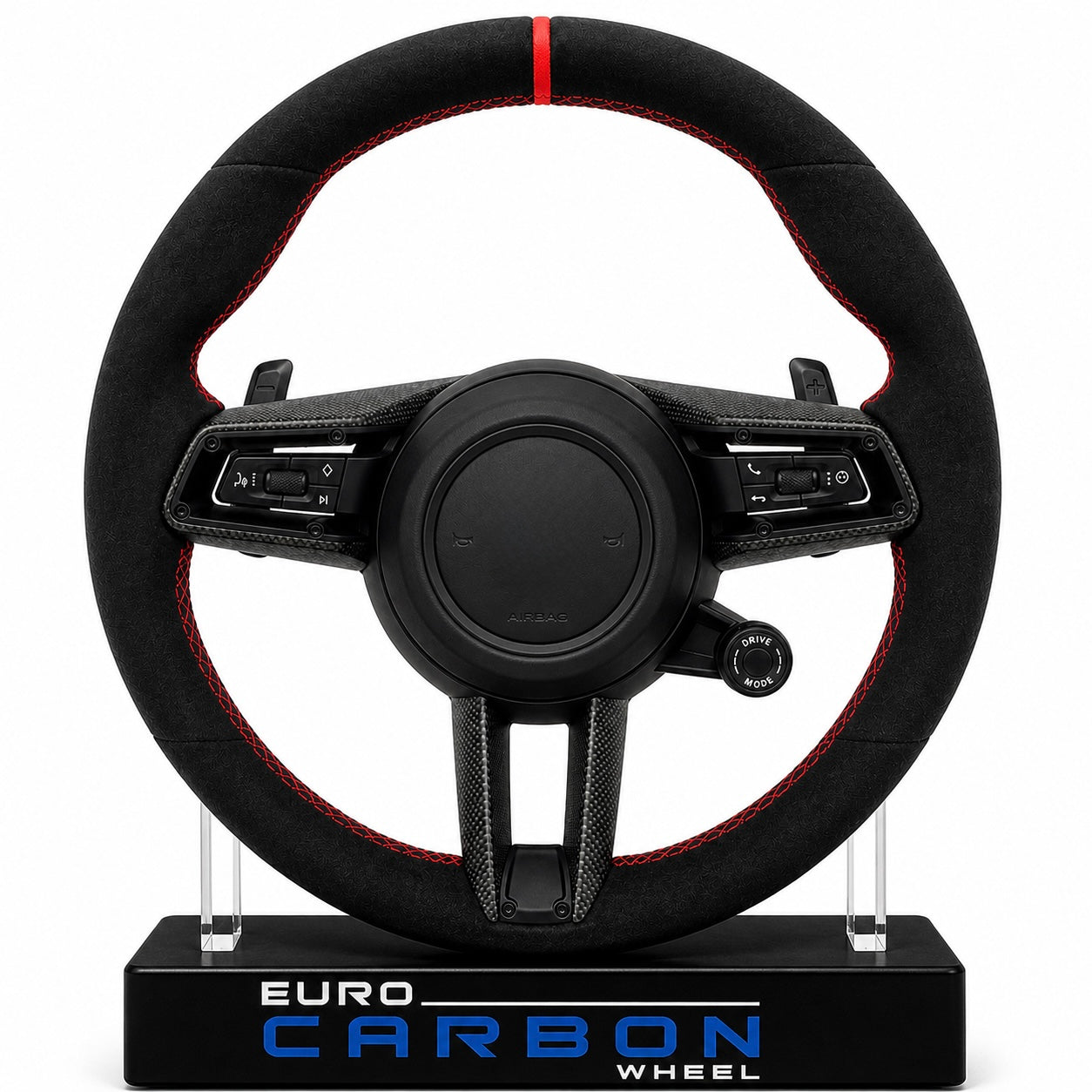 20-24 Porsche 992 - Custom Alcantara With Carbon Fiber Steering Wheel