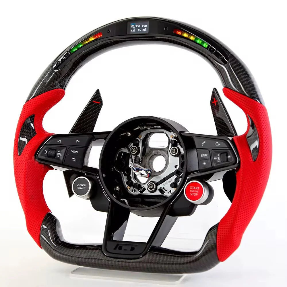 2017+ Audi - Carbon Fiber Steering Wheel With Led Display