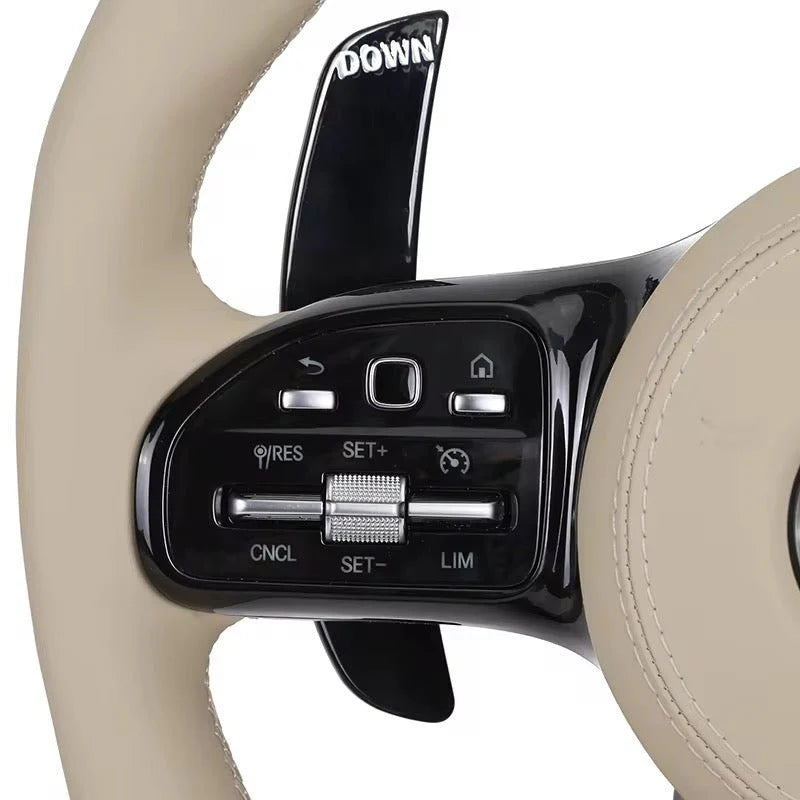 2018+ Mercedes Benz - Black & White Steering Wheel