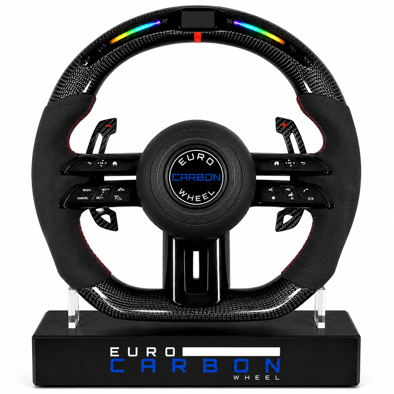 Carbon Fiber Steering Wheel With Led Display – Compatible With 2025+ Mercedes-Benz C-Class / E-Class / S-Class / G-Class / GLC / GLE / GLS