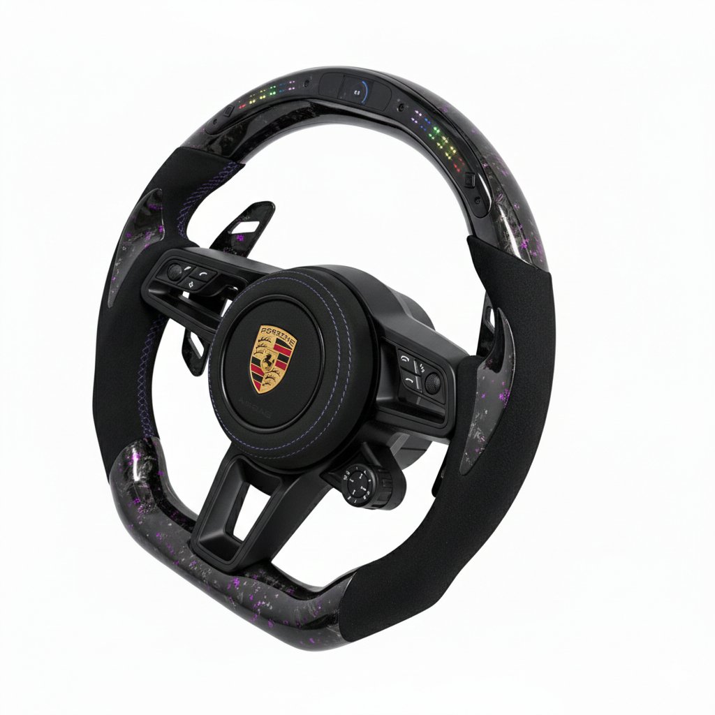 Porsche 911/718 - Forged Carbon Fiber Steering Wheel