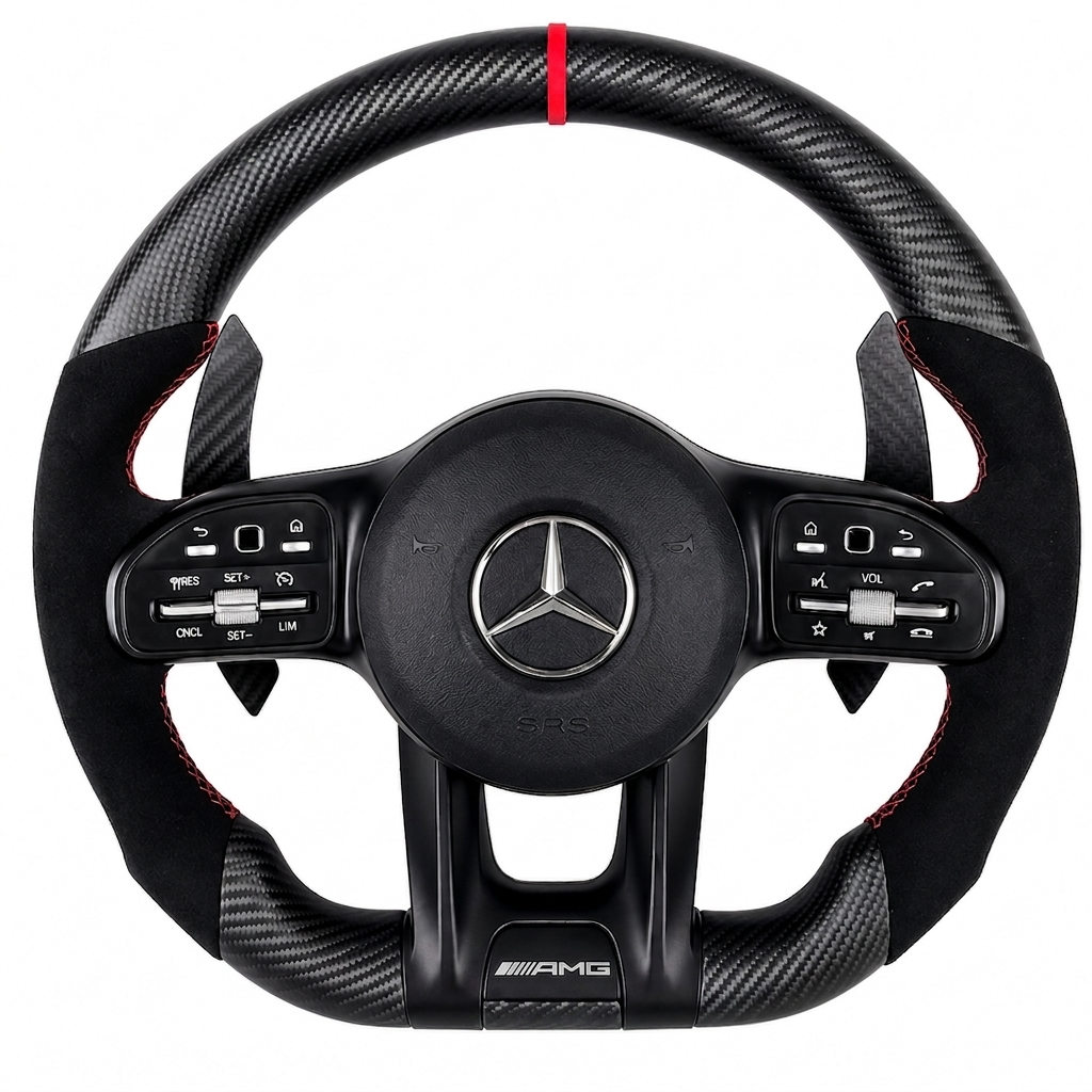 (2018-2024) Mercedes Benz Amg series - Custom Dry Carbon Fiber Steering Wheel