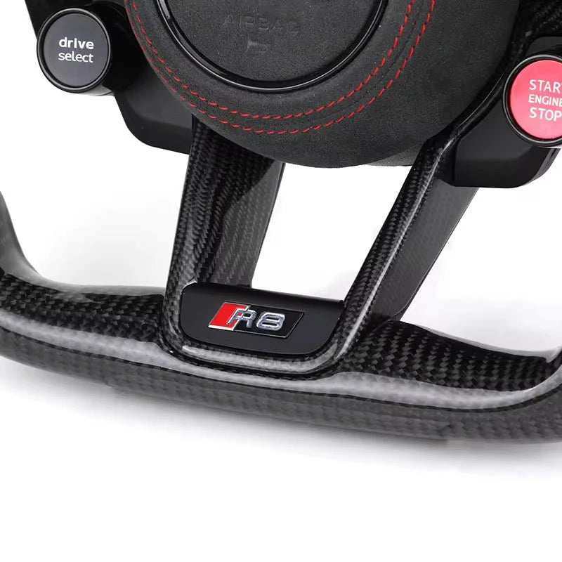 2017+ Audi Carbon Fiber Steering Wheel With Alcantara