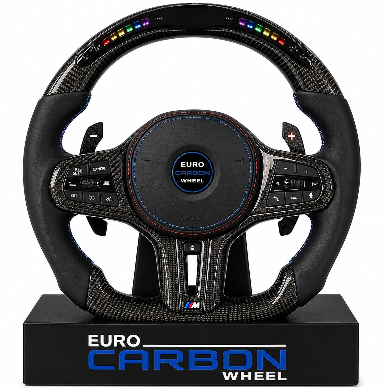 BMW - Custom Carbon Fiber With Led Display Steering Wheel