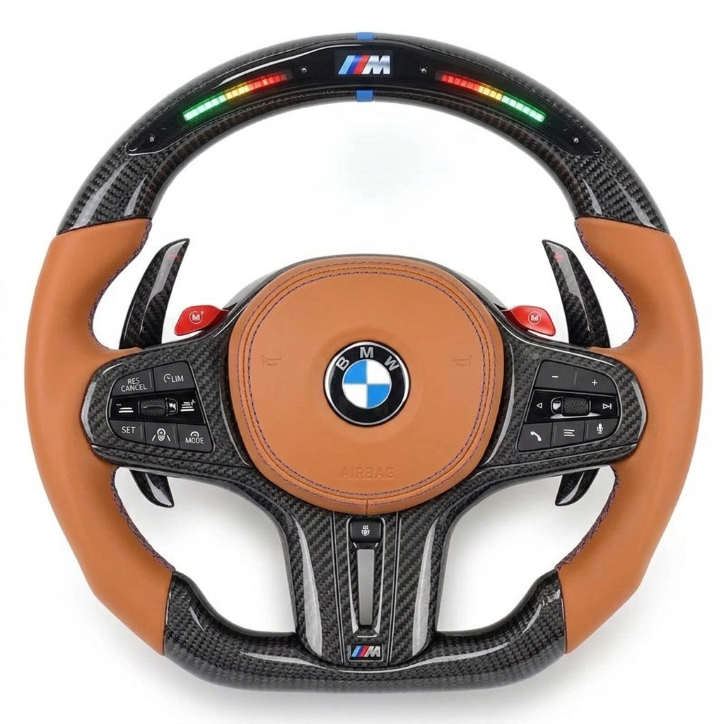 2020+ BMW M3/M4 - Carbon Fiber Steering Wheel With Led Display