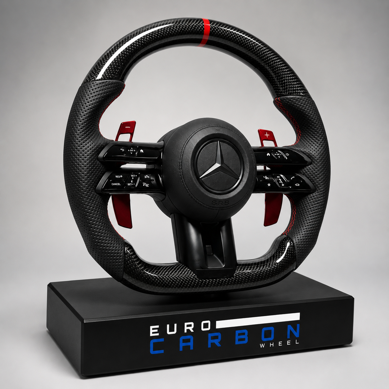 Custom Carbon Fiber Steering Wheel – Compatible With 2025+ Mercedes-Benz C-Class / E-Class / S-Class / G-Class / GLC / GLE / GLS
