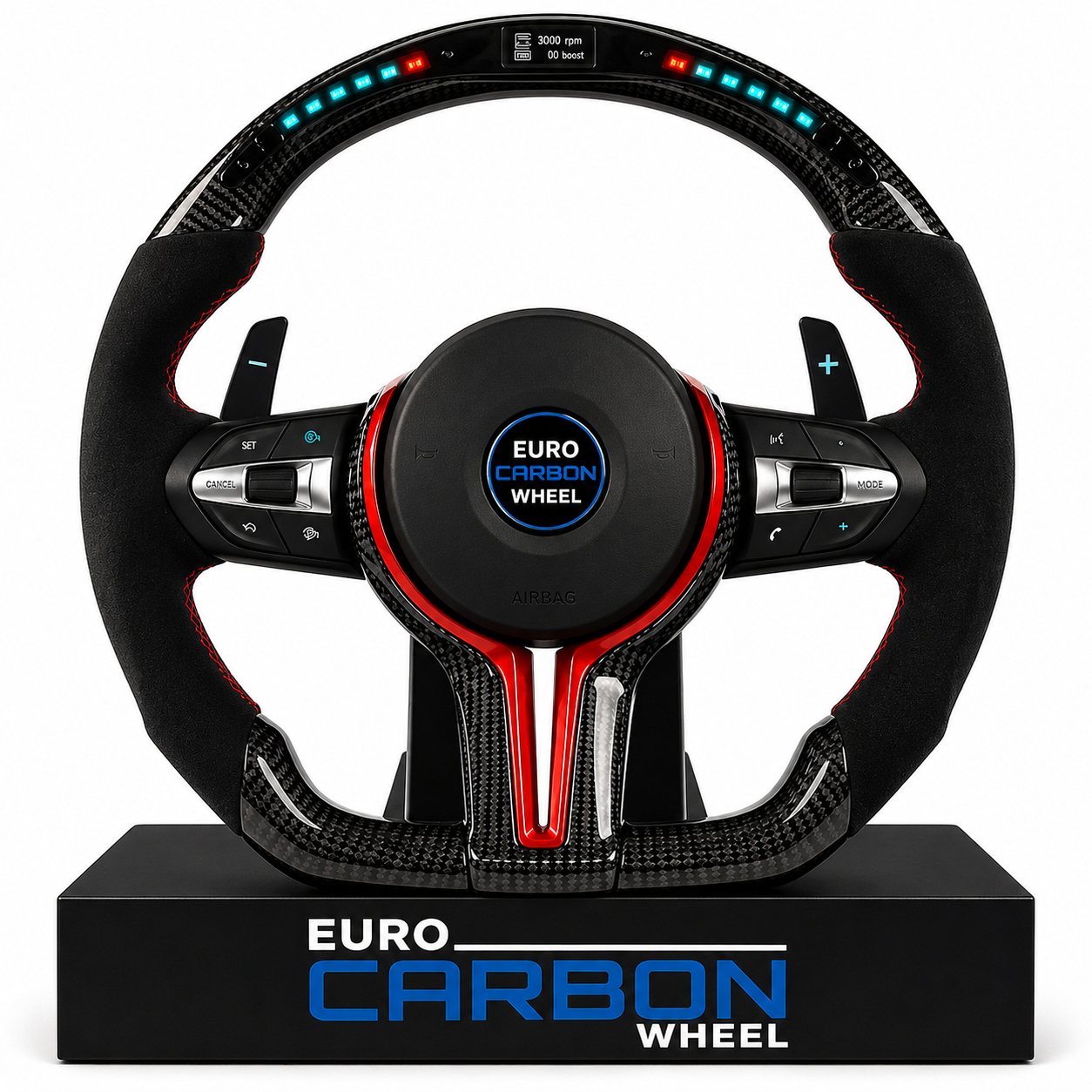 2015+ BMW - Carbon Fiber With Led Display Steering Wheel