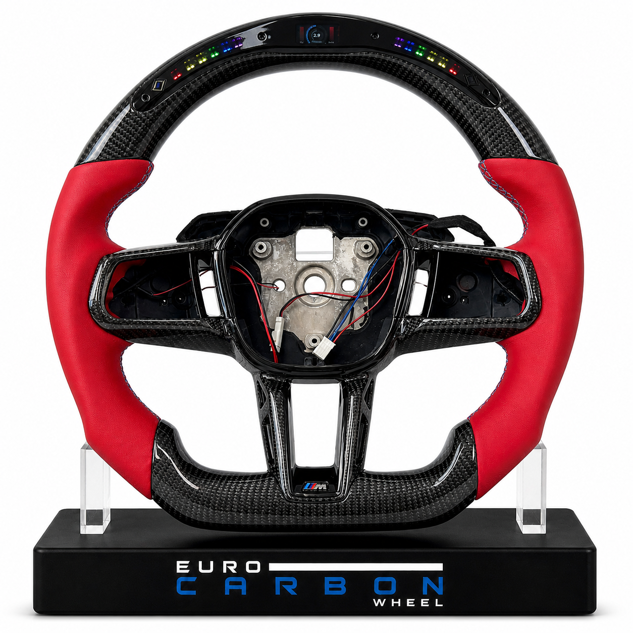 2025+ BMW M5 G90 - Custom Carbon Fiber Steering Wheel with Led Display