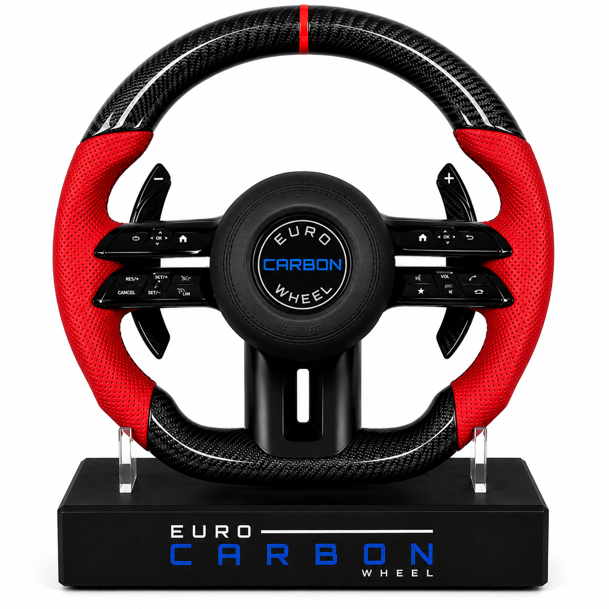 Carbon Fiber Customized Steering Wheel With Led Display – Compatible With 2025+ Mercedes-Benz C-Class / E-Class / S-Class / G-Class / GLC / GLE / GLS