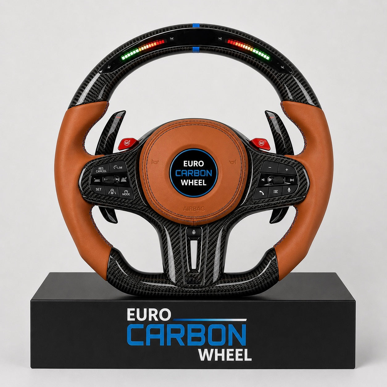 2020+ BMW M3/M4 - Carbon Fiber Steering Wheel With Led Display