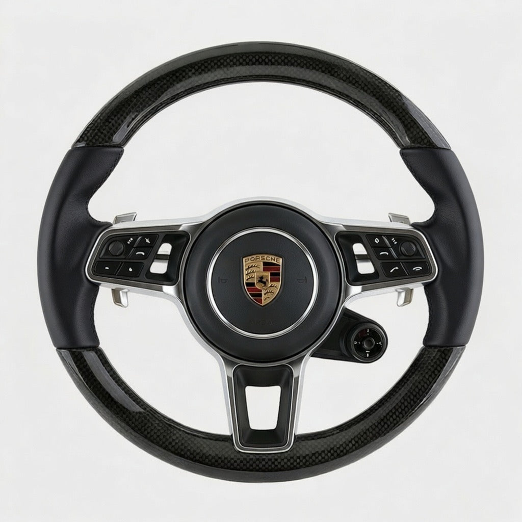 2018+ Porsche Carbon Fiber Steering Wheel