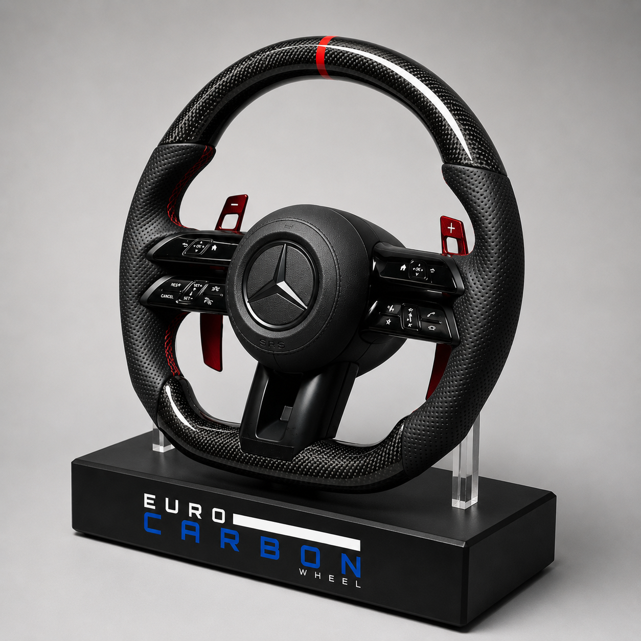 Custom Carbon Fiber Steering Wheel – Compatible With 2025+ Mercedes-Benz C-Class / E-Class / S-Class / G-Class / GLC / GLE / GLS