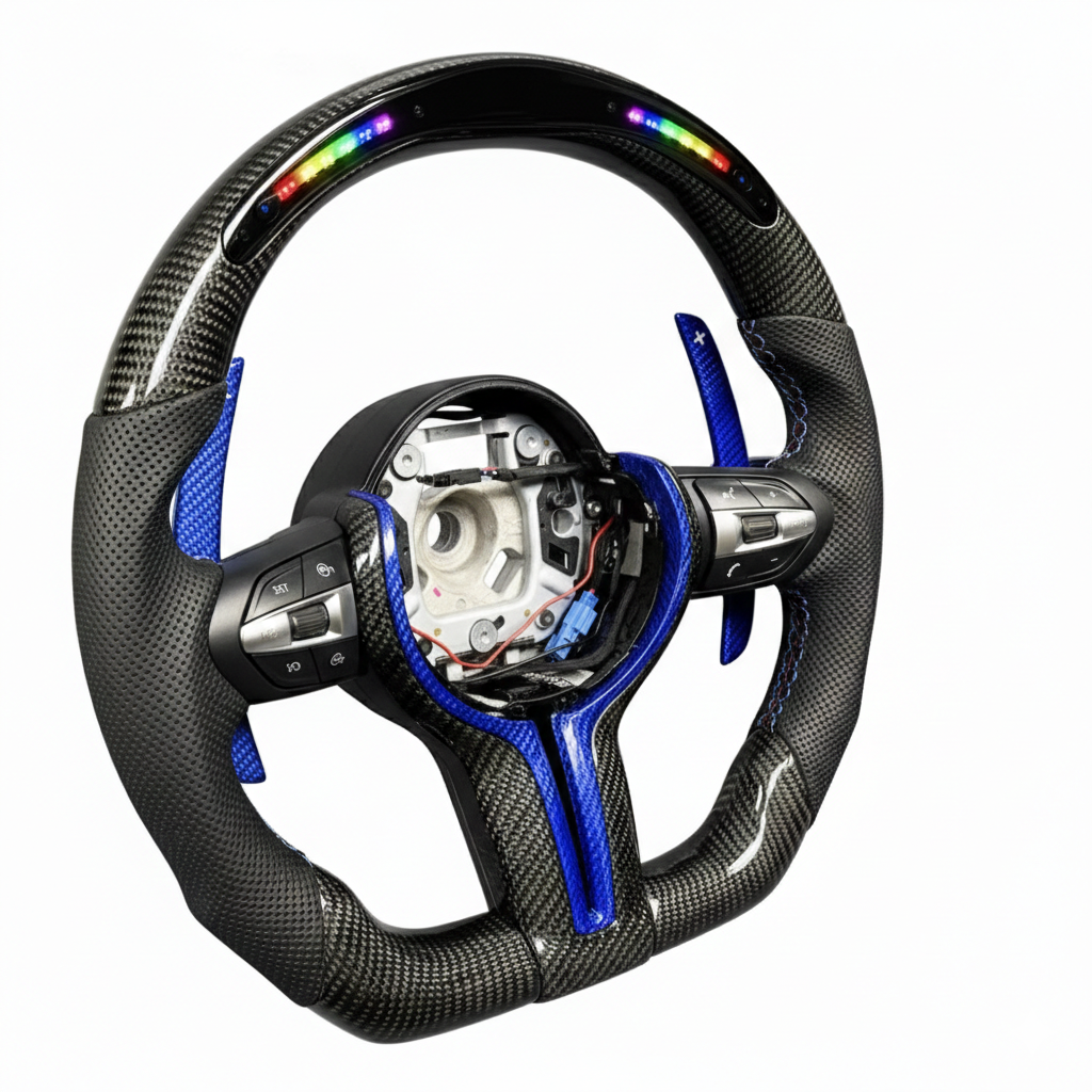 2016-2020 BMW - Carbon Fiber Steering Wheel With Led Display