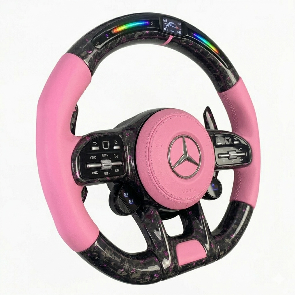 Mercedes Benz - Carbon Fiber Steering Wheel With Leather and Led Display