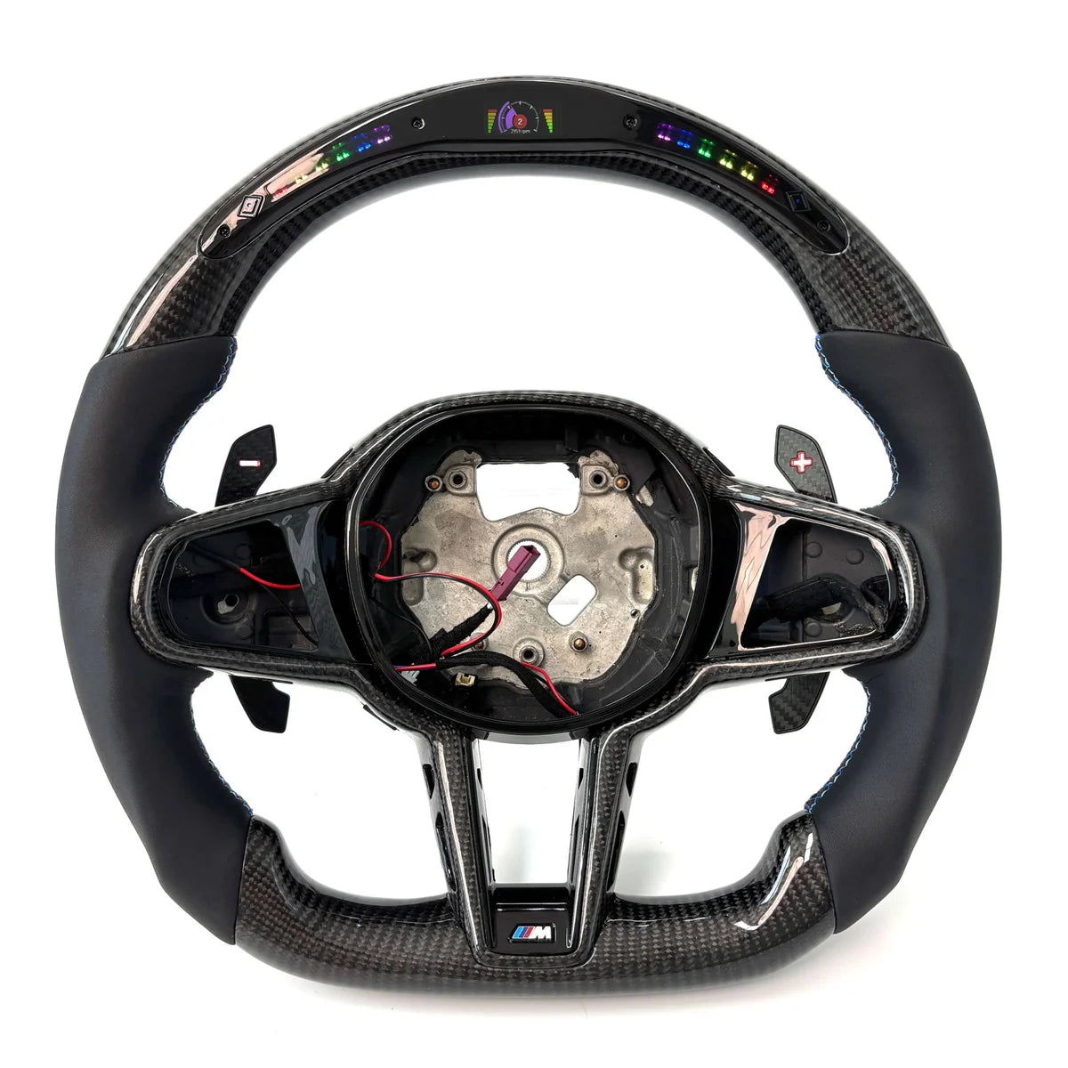 BMW - Custom Carbon Fiber With Led Display Steering Wheel