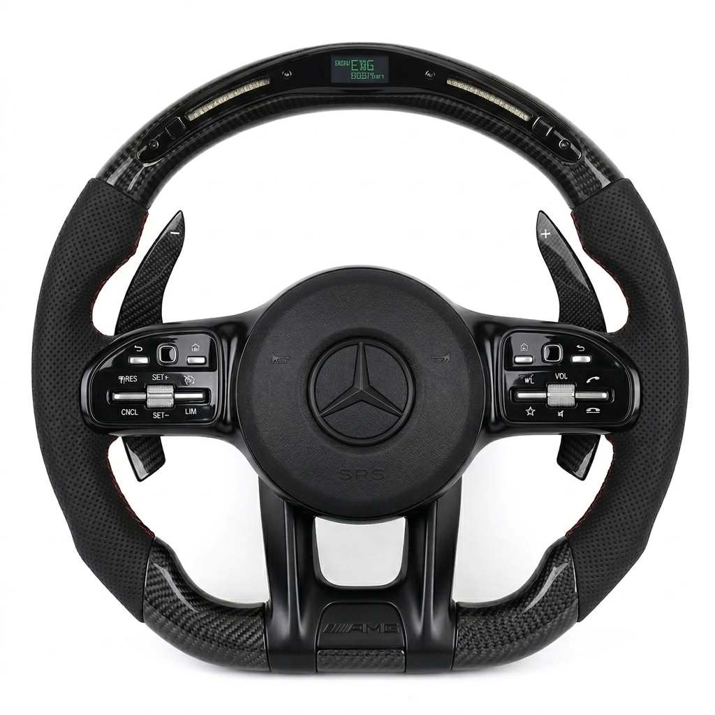 (2018-2024) Mercedes-Benz AMG Series Custom Carbon Fiber Steering Wheel