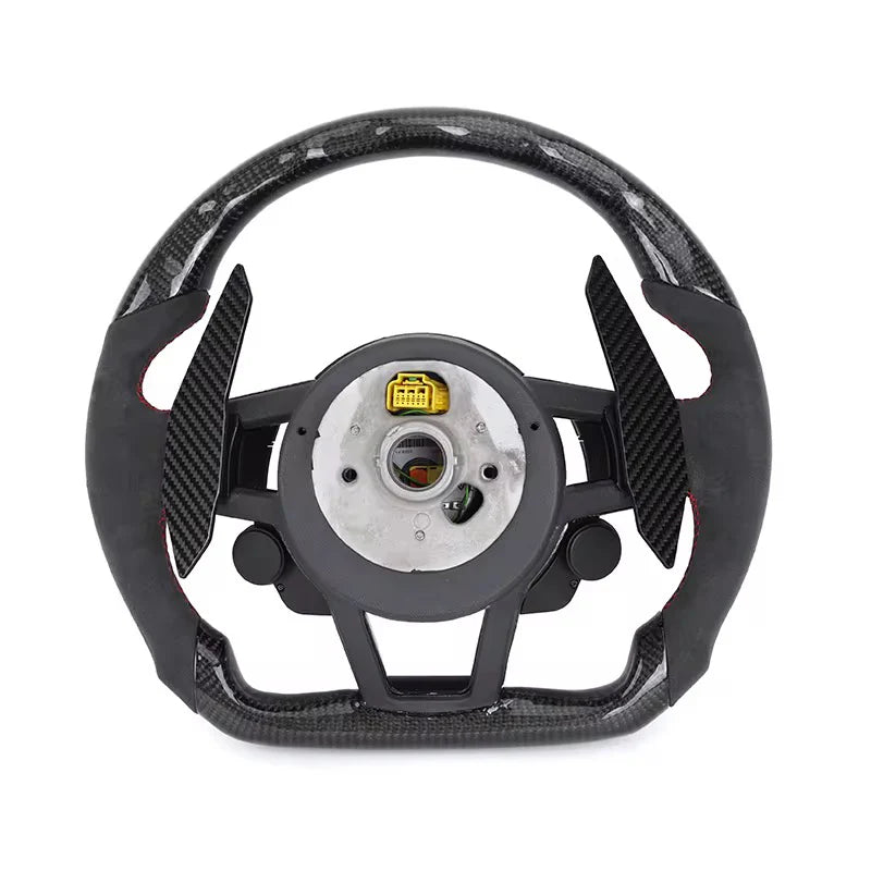2017+ Audi Carbon Fiber Steering Wheel With Alcantara