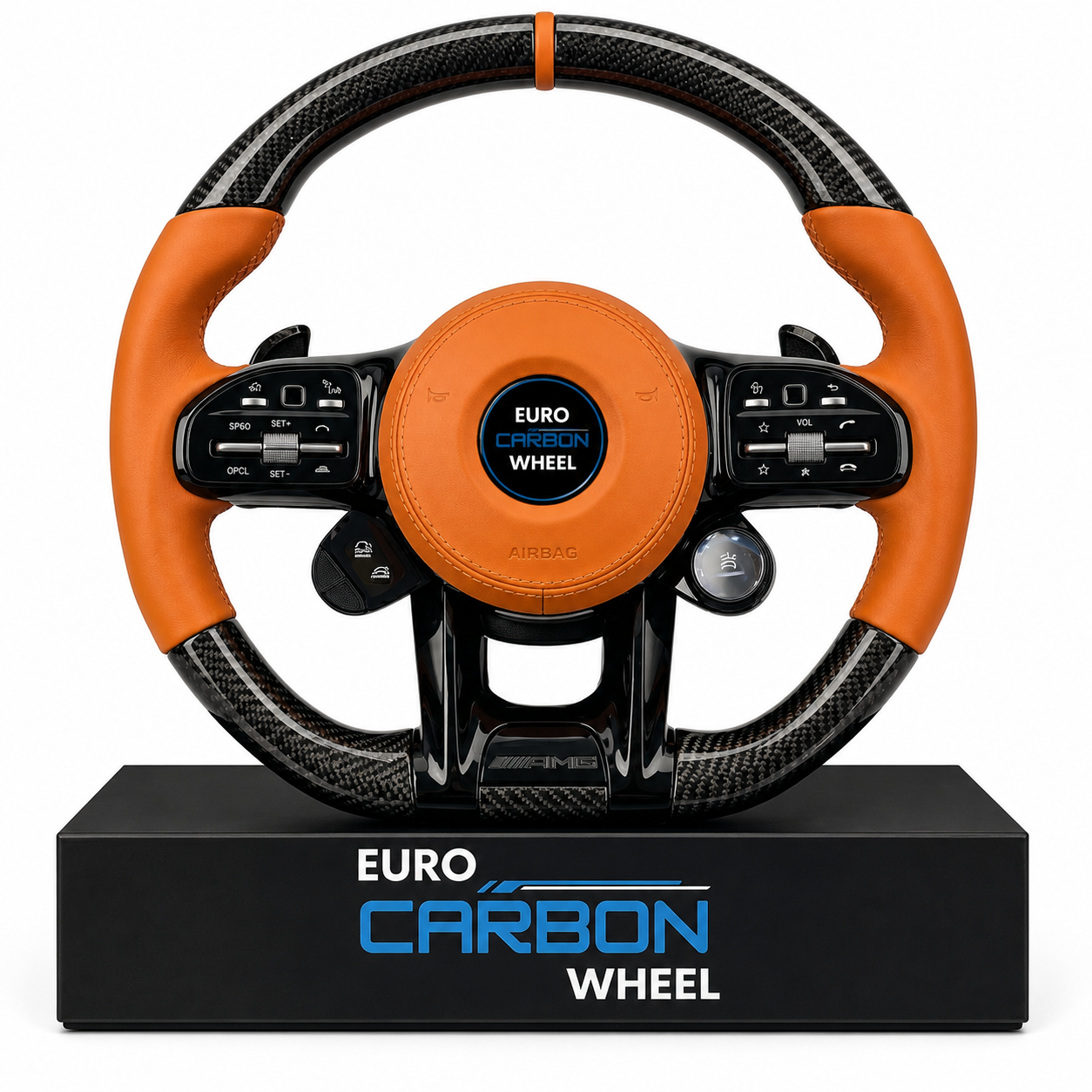 2017+ Mercedes Benz C63/E63 - Carbon Fiber Steering Wheel