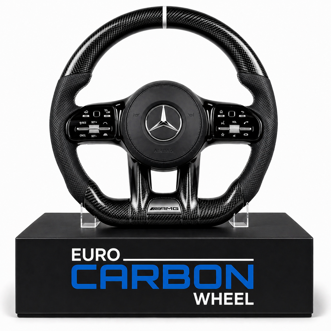 2018+ Mercedes Benz A/C/E/S/G Class - Custom Carbon Fiber Steering Wheel