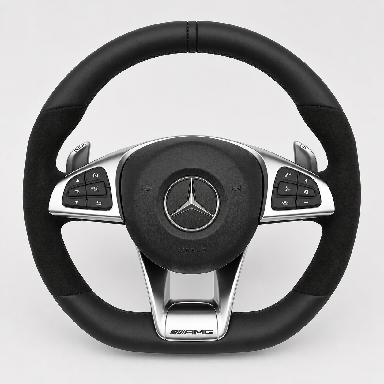 17-19 Mercedes Benz GLC63 / GLC43 - Custom Alcantara Steering Wheel