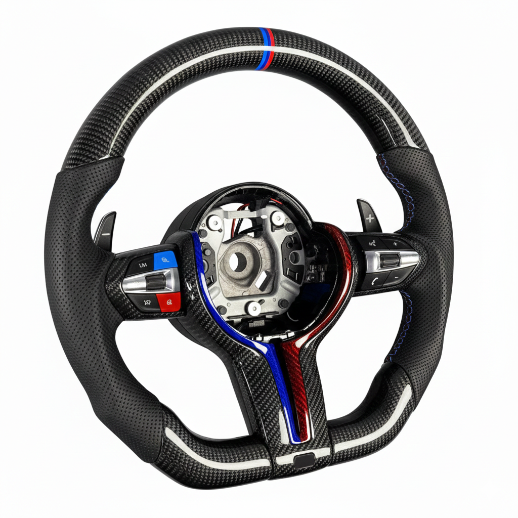2016-2020 BMW - Carbon Fiber Steering Wheel With Led Display